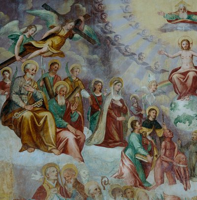 (Detail) Depicting the Last Judgement and Saints in the Apse by Italian School